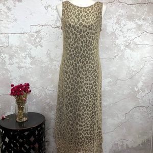 Harlow Gold and Black Patterned Dress